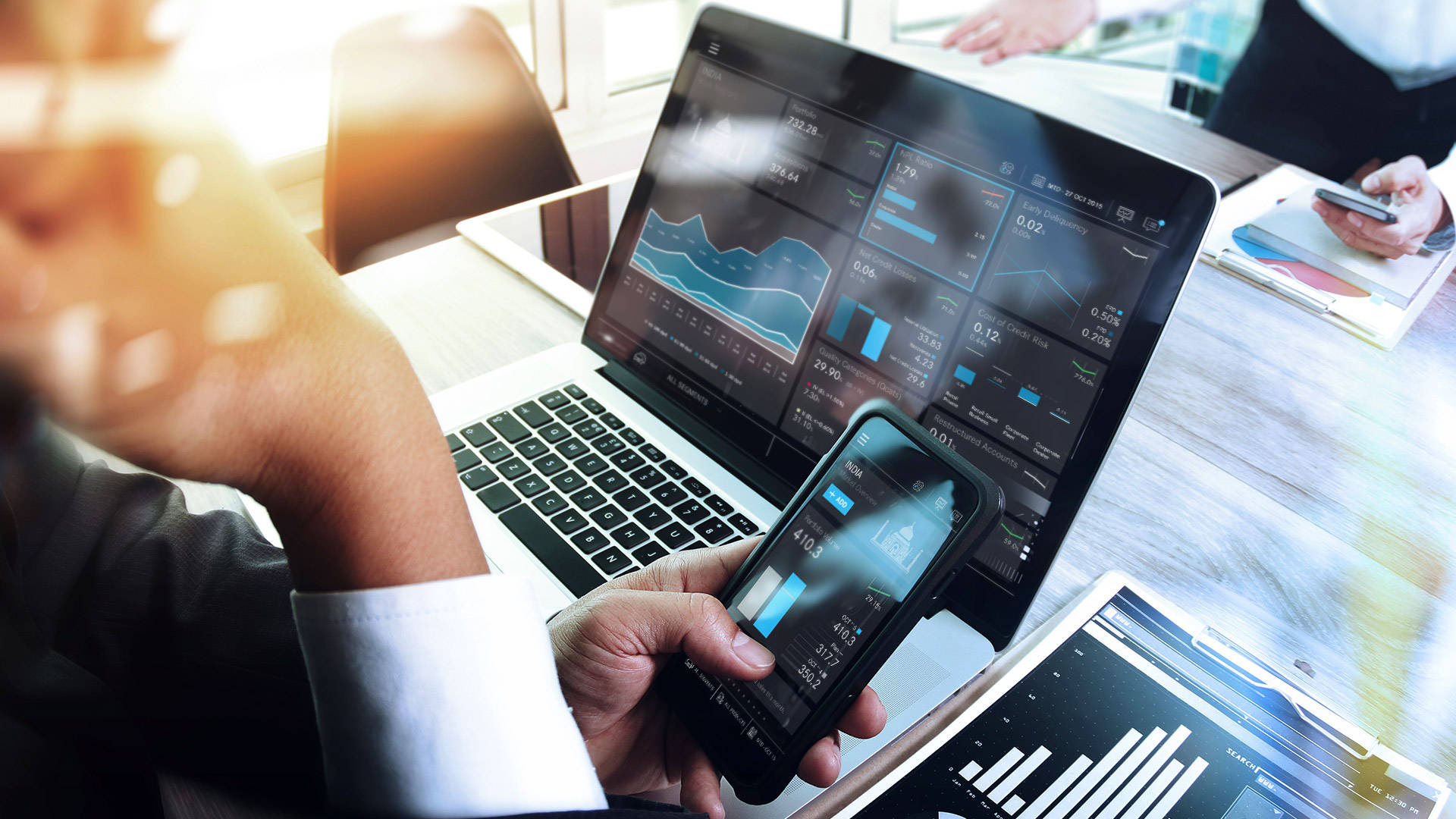 Revenue analytics dashboard and business growth